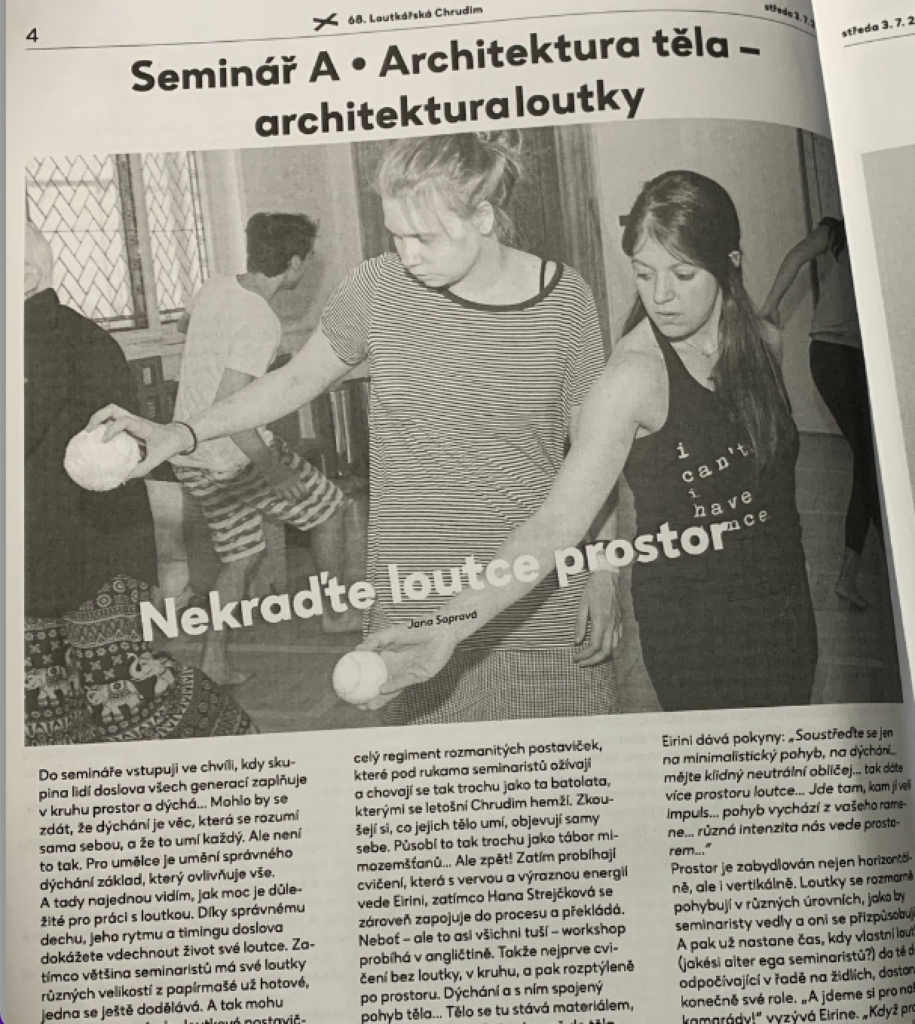 FixPoint Company contemporary physical theatre and puppetry performance